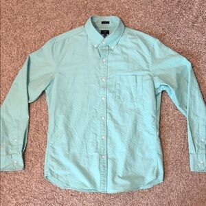 J. Crew Teal Casual Button-Down Shirt